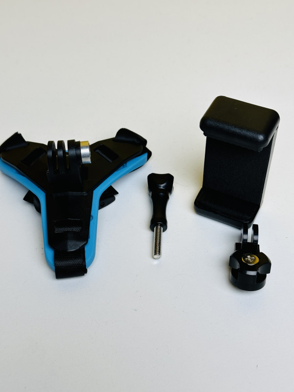 Helmet Chin Mount And Mobile Holder For Smartphone & Action Camera