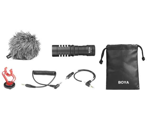 BOYA MM1 Microphone- Vlogging & YouTube Video Microphone For Smartphone, PC DSLR- (BOYA BY-MM1)